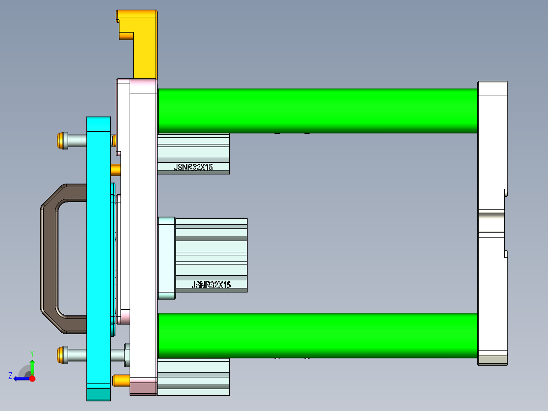 UX303-C-笔记本CNC工装夹具三维模型CNC2-1121右视图