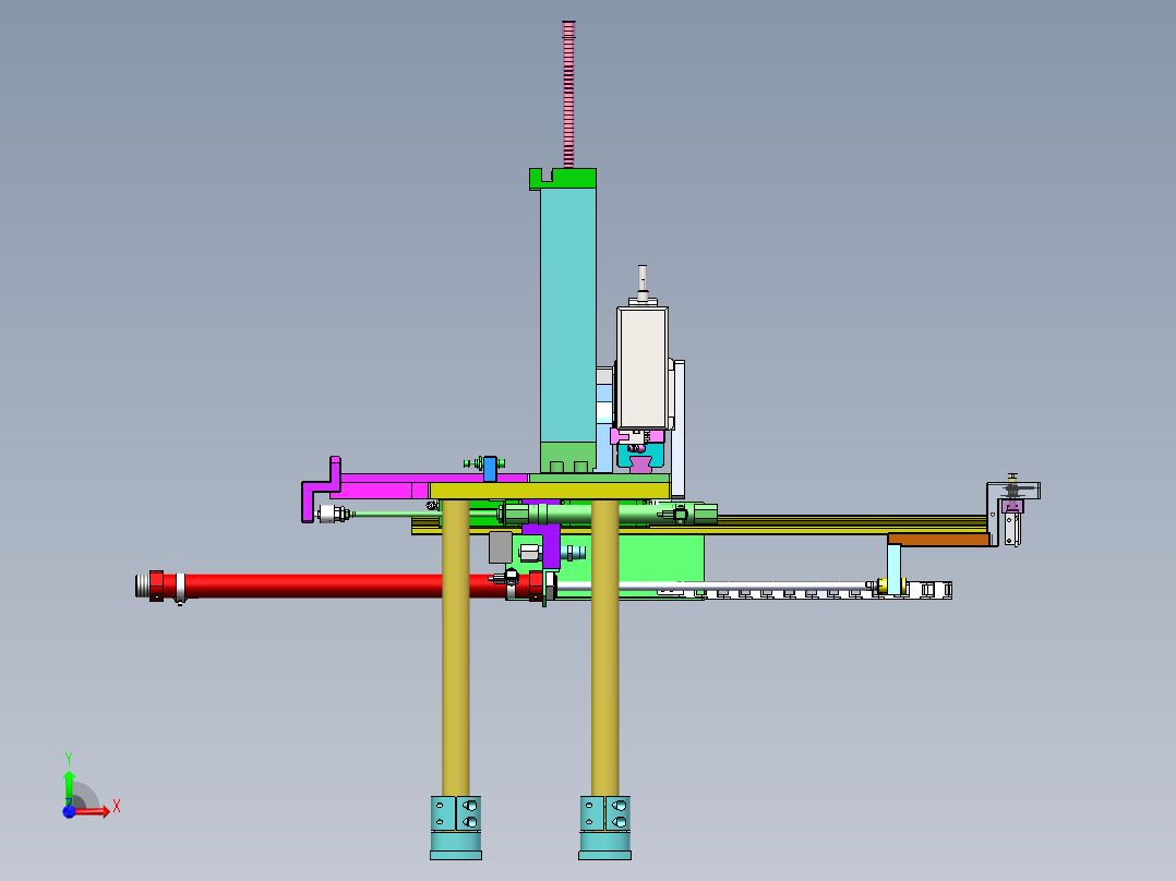 轴承上料模组583134前视图