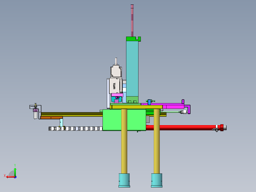 轴承上料模组583134后视图