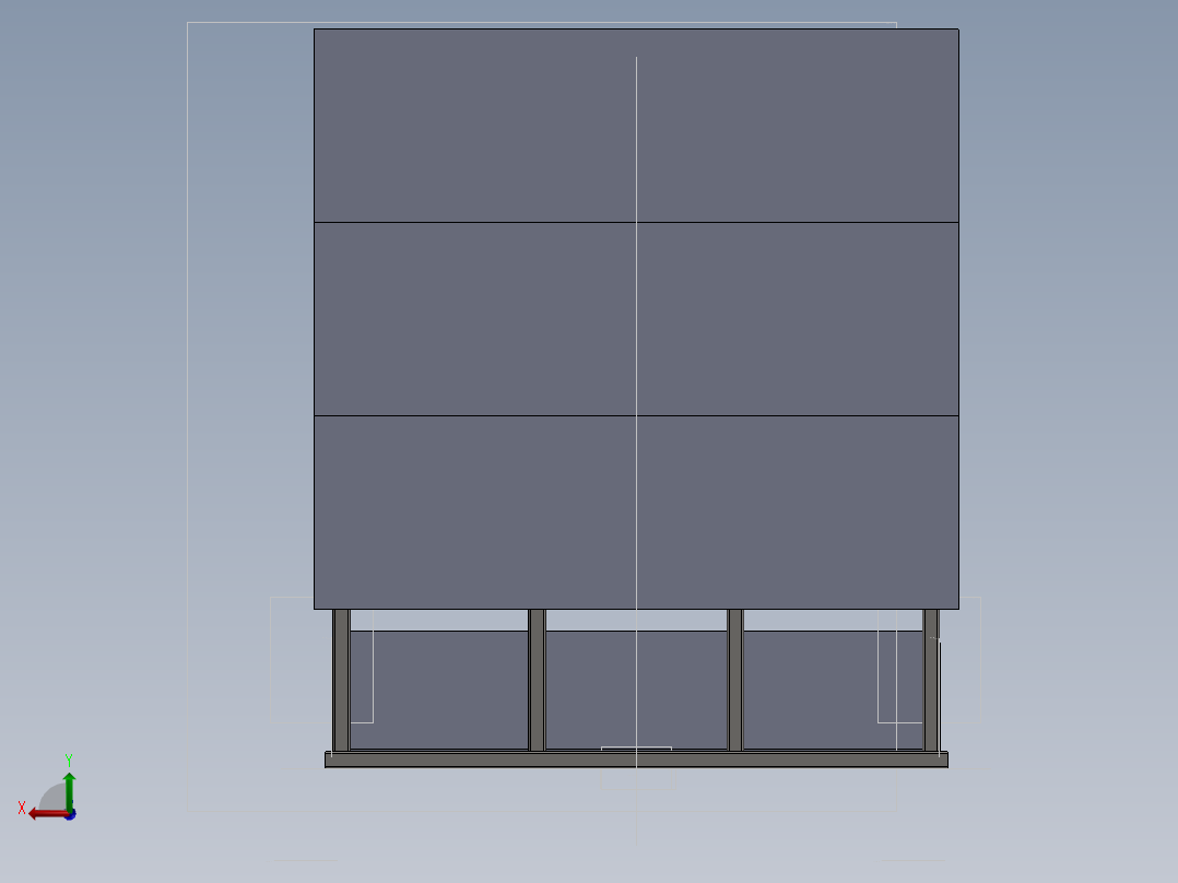 工具架洞洞板后视图