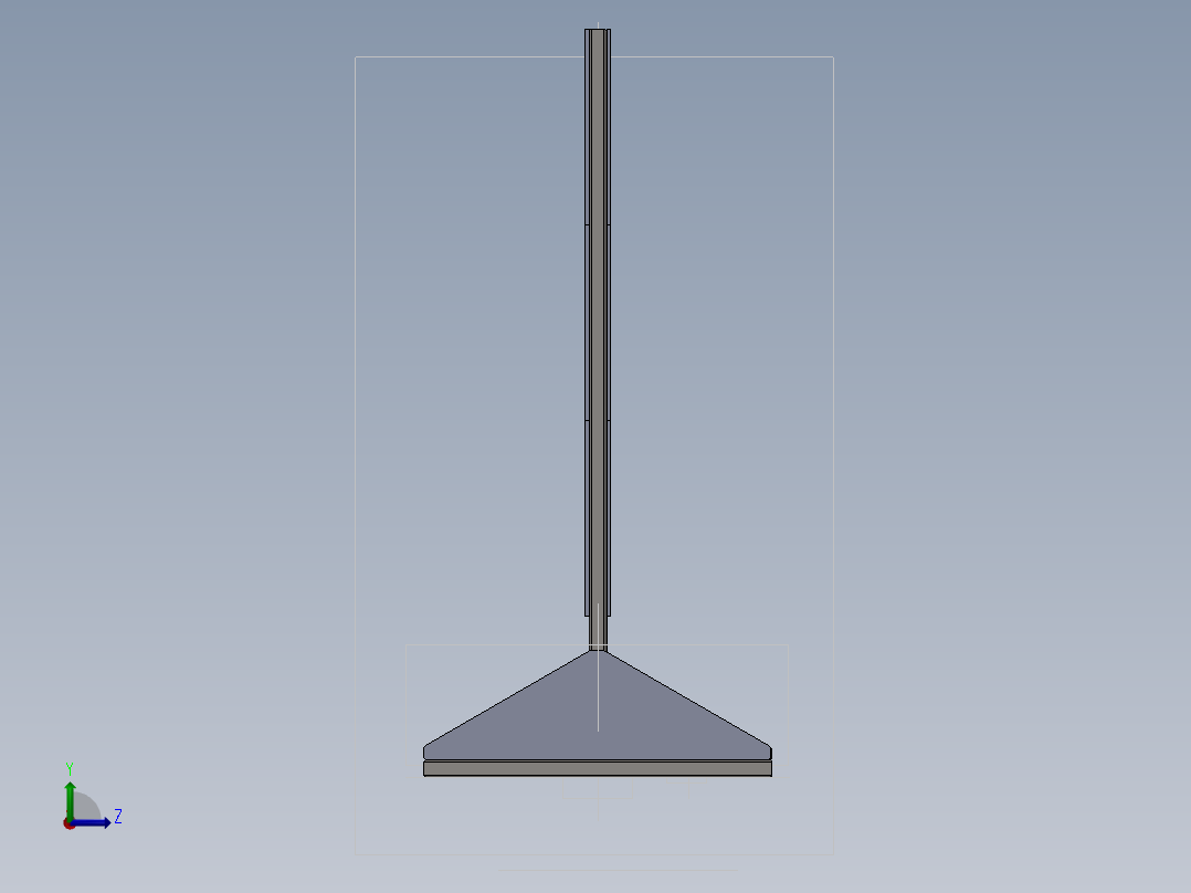 工具架洞洞板左视图