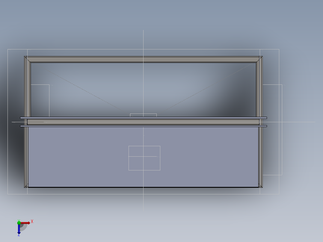 工具架洞洞板俯视图