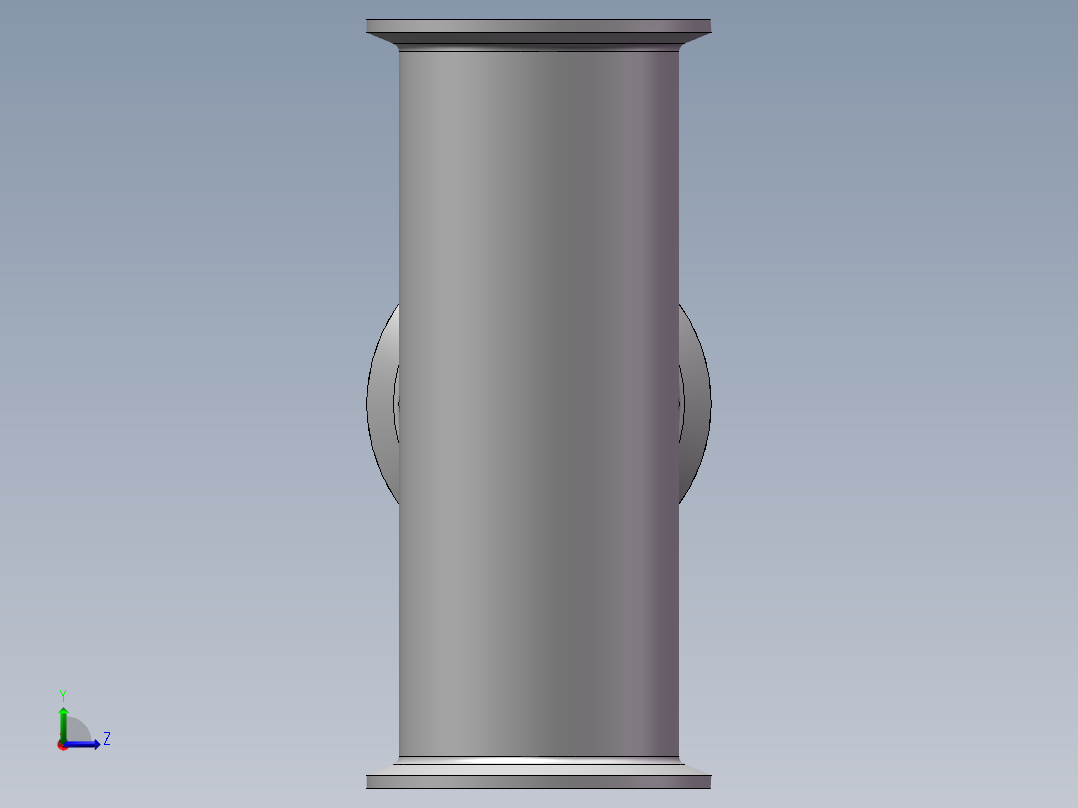 快装三通（多种规格）左视图