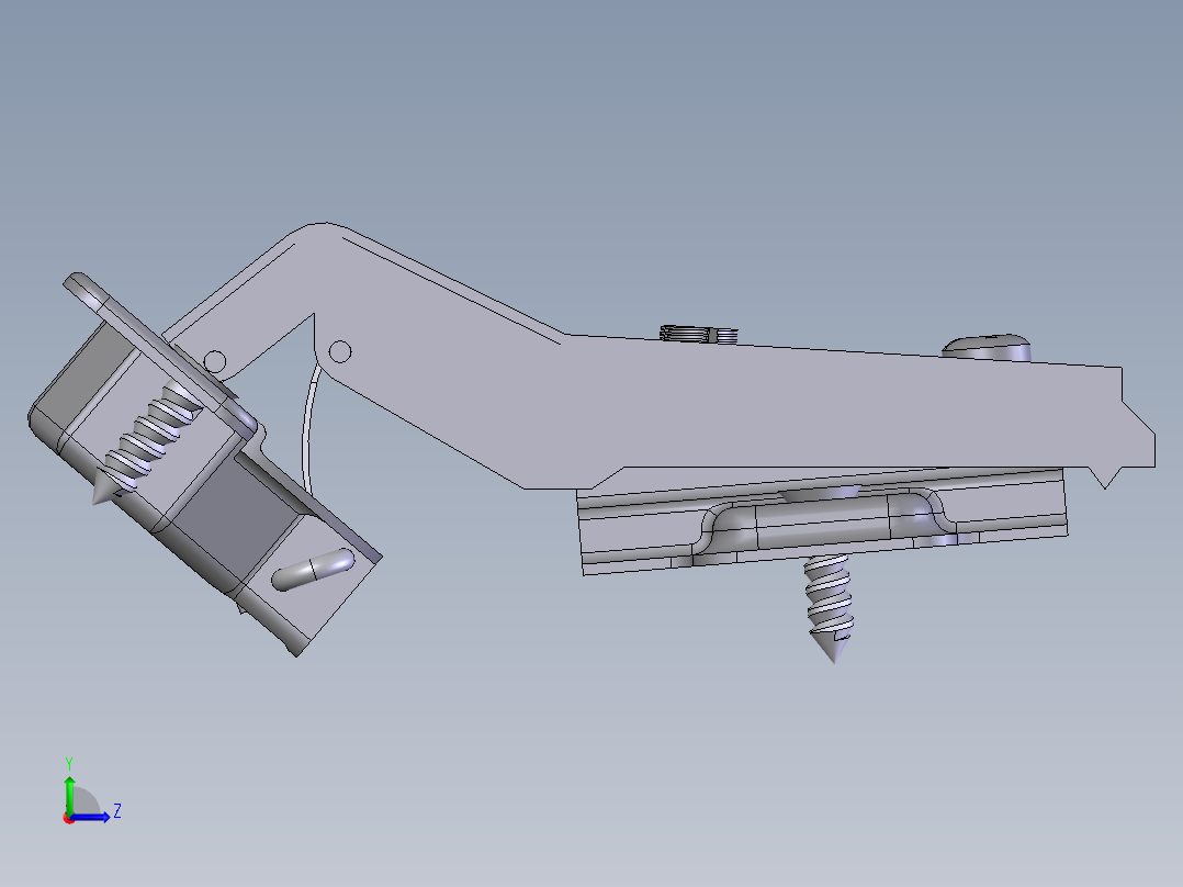 铰链、-铰链furni左视图