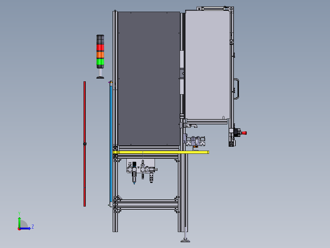 智能视觉检测设备左视图