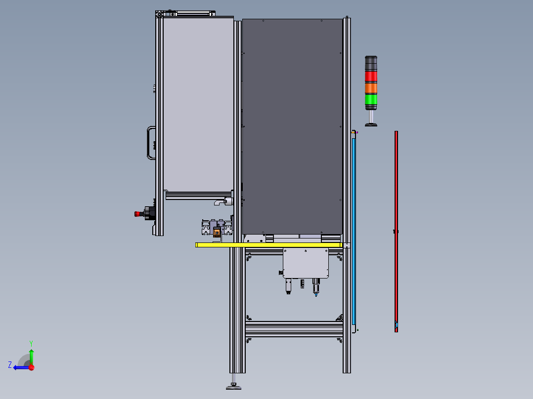 智能视觉检测设备右视图