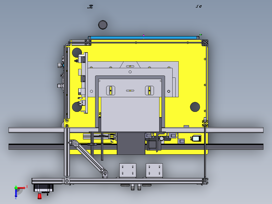 智能视觉检测设备俯视图