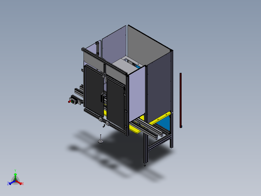 智能视觉检测设备正等轴测图