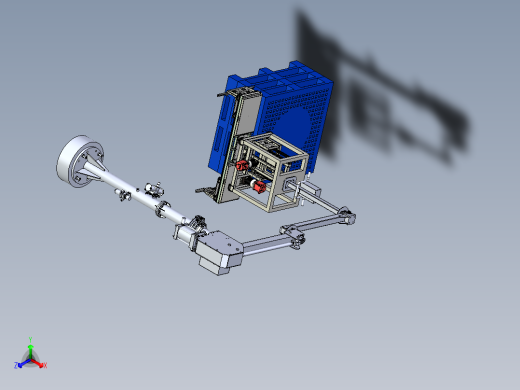 托盘搬运的助力机械手模型