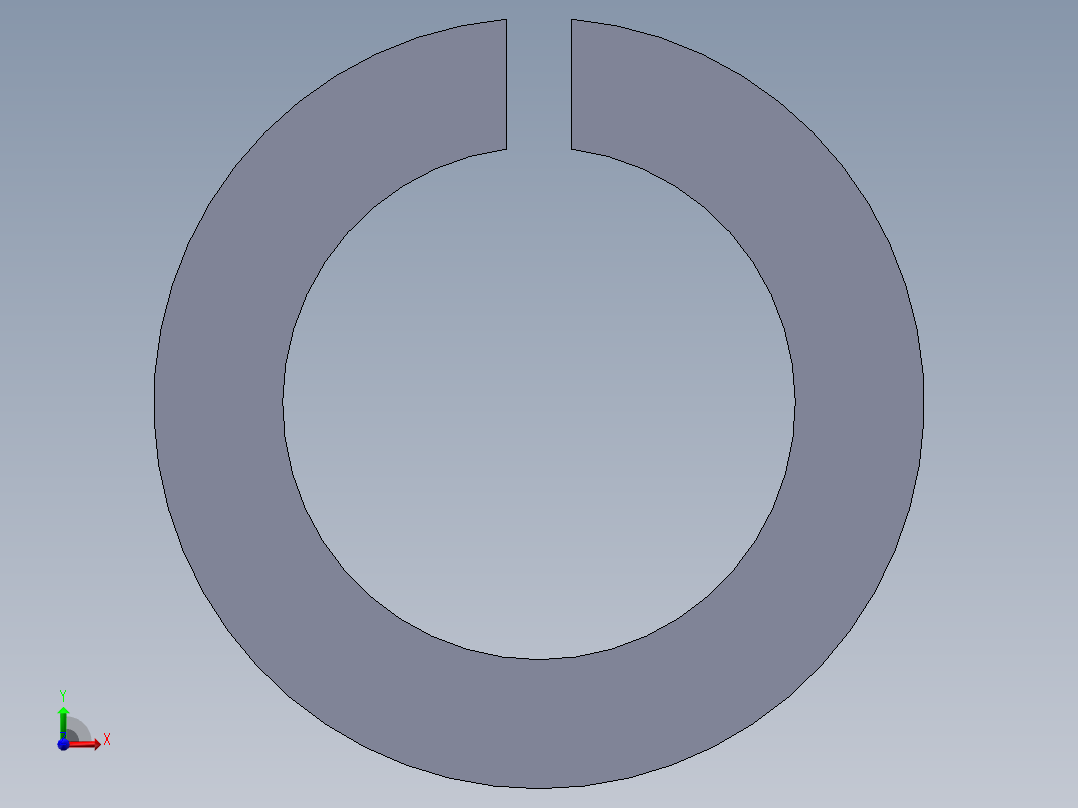 GB／T93-1987标准型弹性垫圈(装配)16×4．1前视图