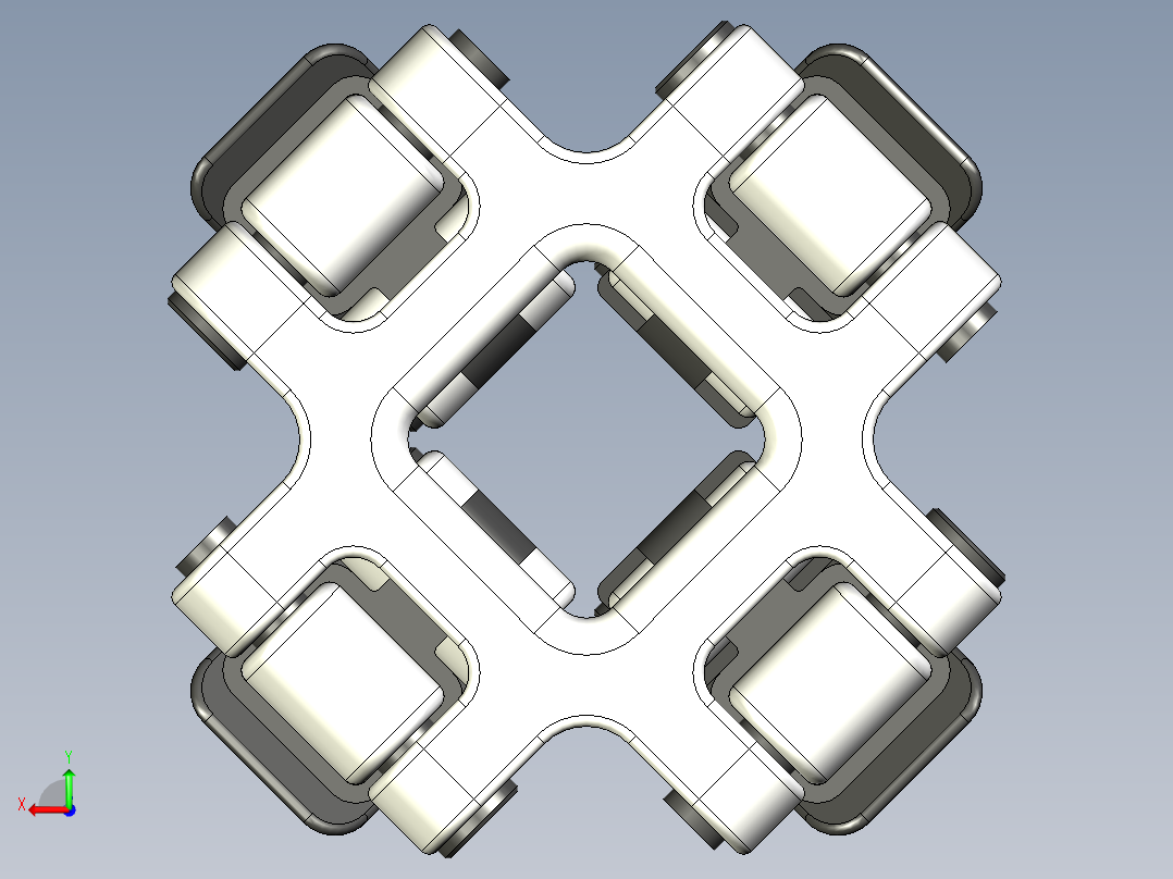 折叠椅设计后视图