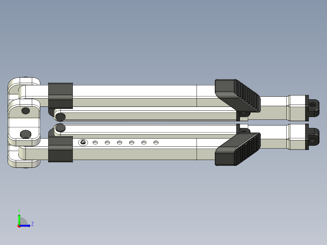 折叠椅设计左视图