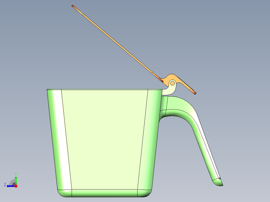 厨房调料盒右视图