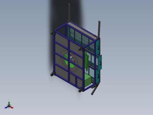 吸风除尘工作台  sw21正等轴测缩略图