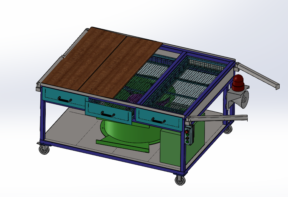 吸风除尘工作台  sw21