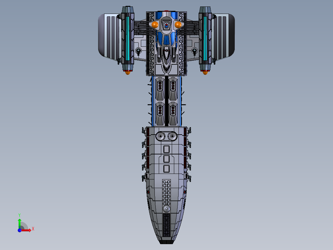 USMC Wostok_ST7宇宙飞船  STP前视图