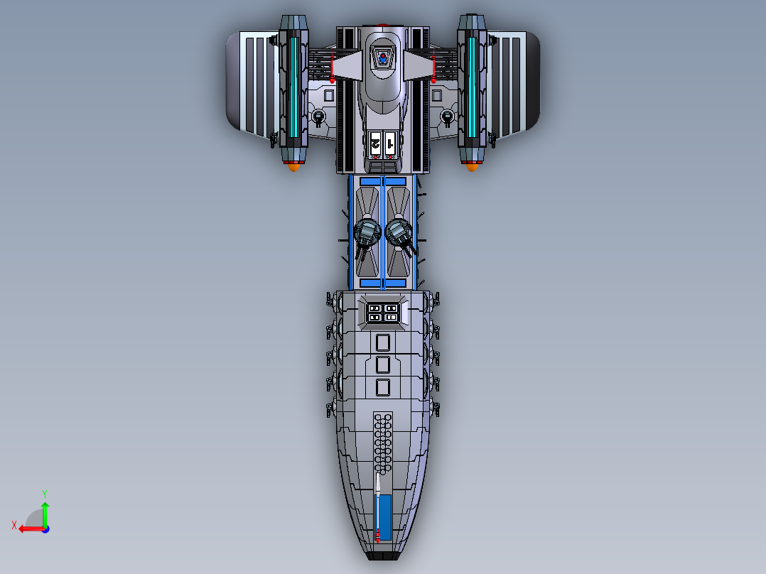 USMC Wostok_ST7宇宙飞船  STP后视图
