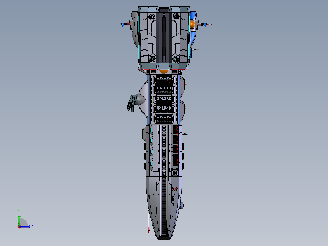 USMC Wostok_ST7宇宙飞船  STP左视图