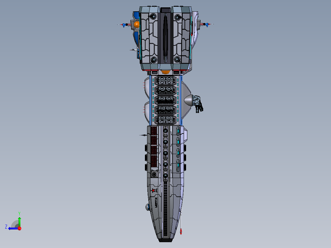 USMC Wostok_ST7宇宙飞船  STP右视图