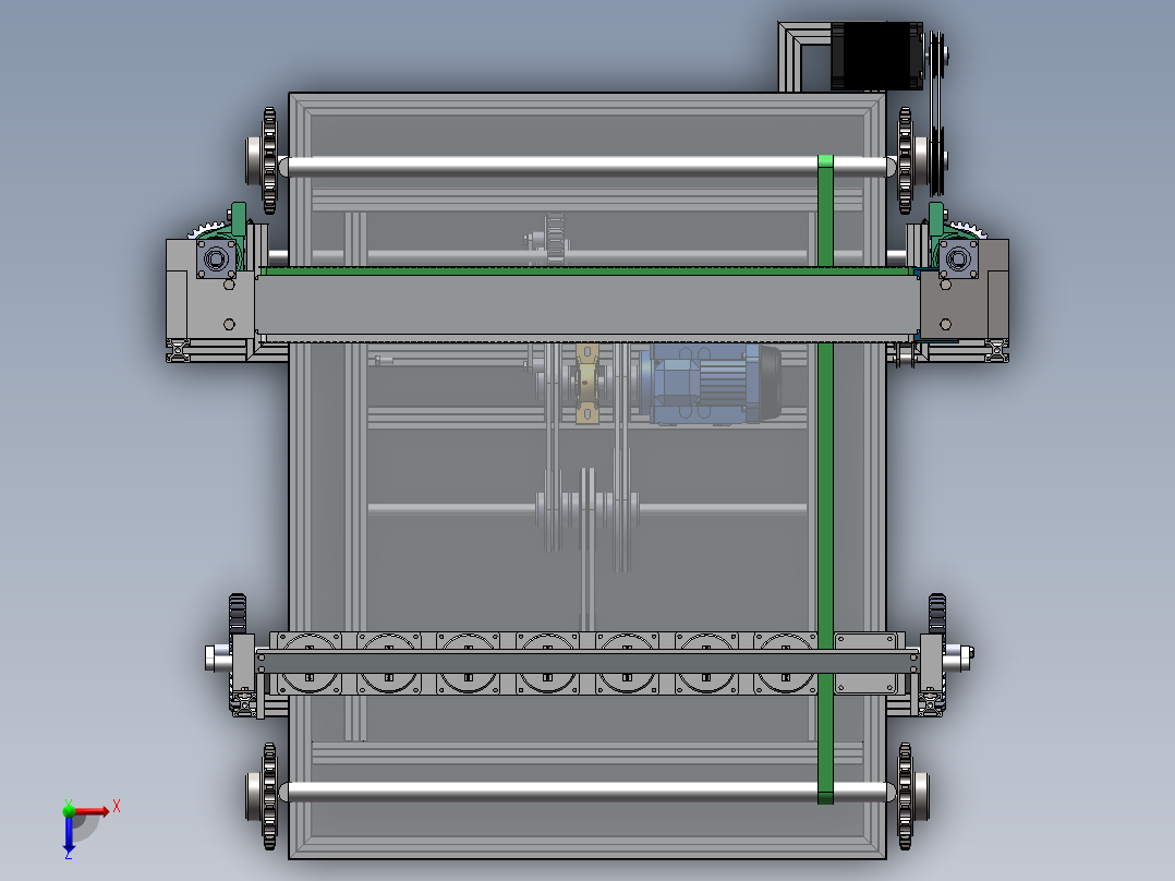 山楂去核切片机  sw20俯视图