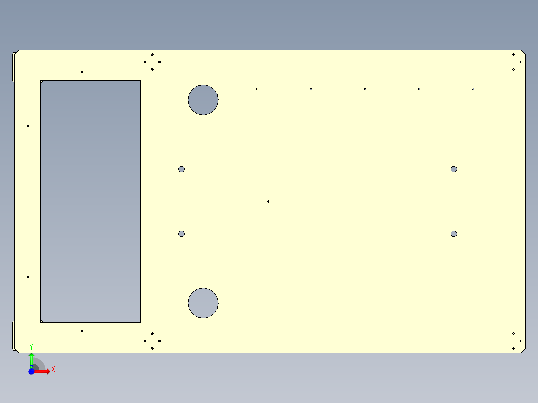 焊件底座前视图