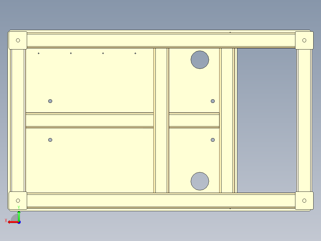 焊件底座后视图