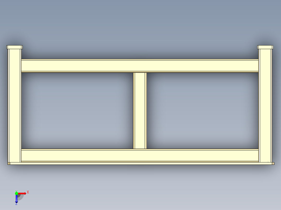 焊件底座俯视图