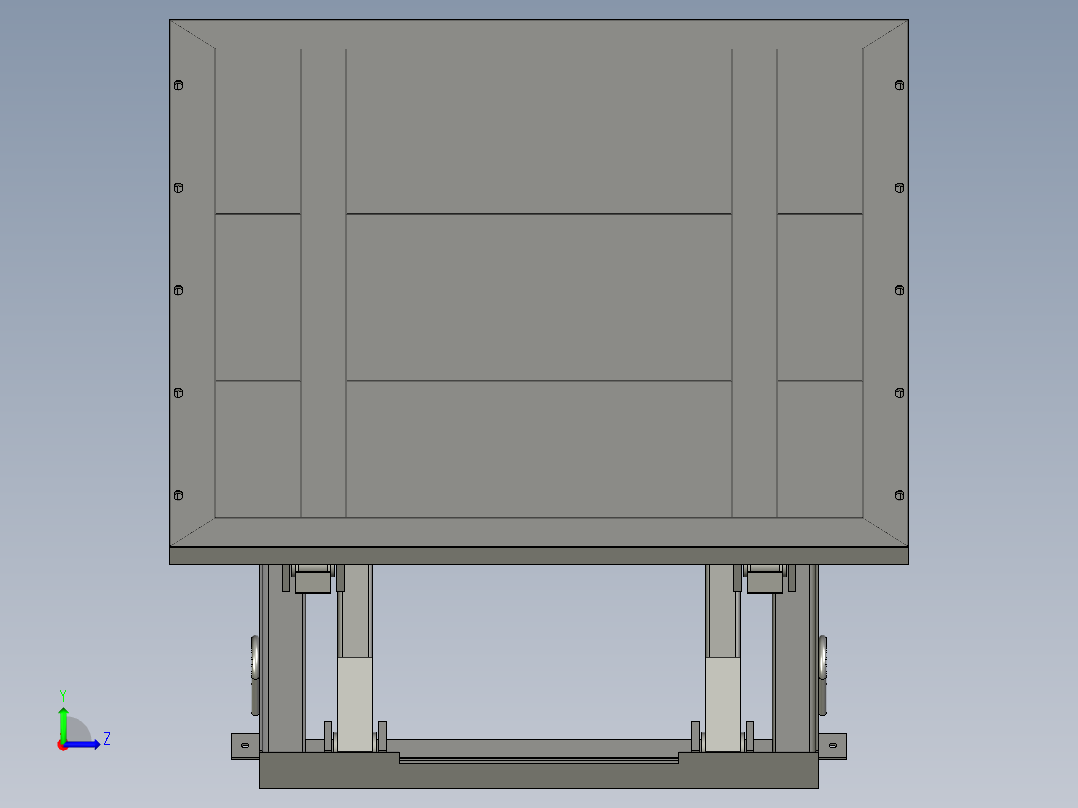 A1升降台总装图左视图