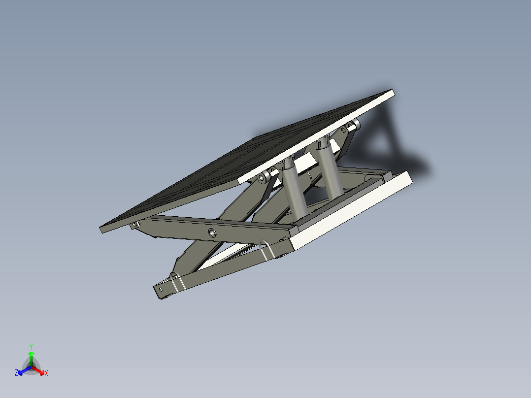 A1升降台总装图正等轴测图