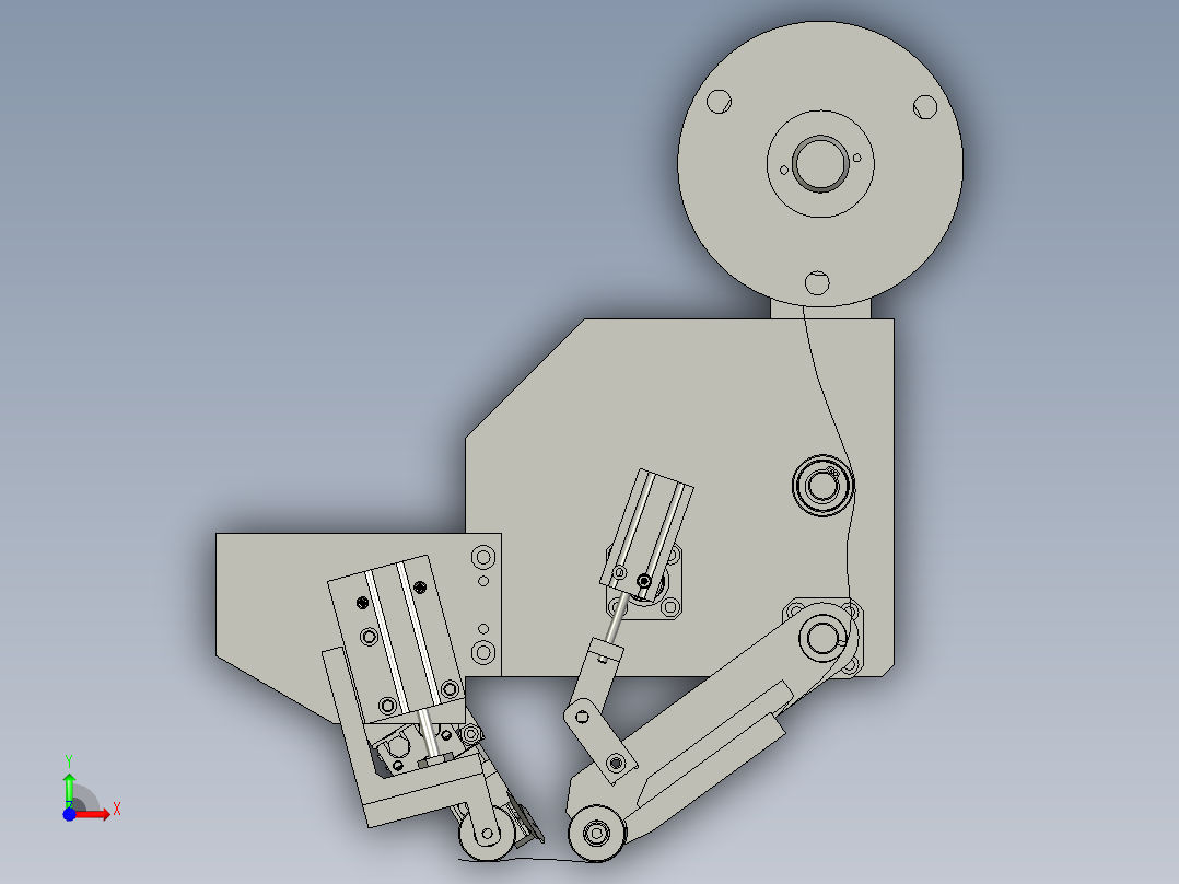 智能切膜機構前视图