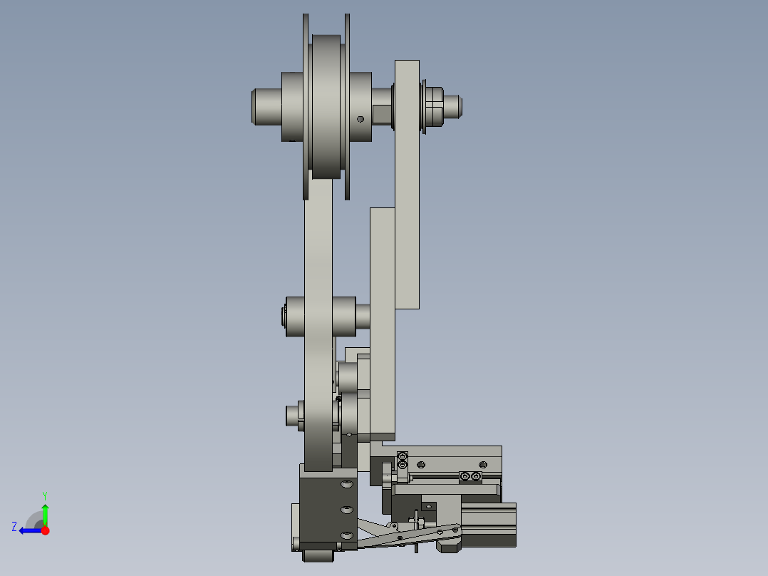 智能切膜機構右视图