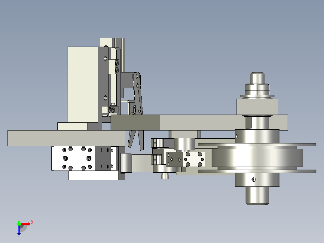 智能切膜機構俯视图