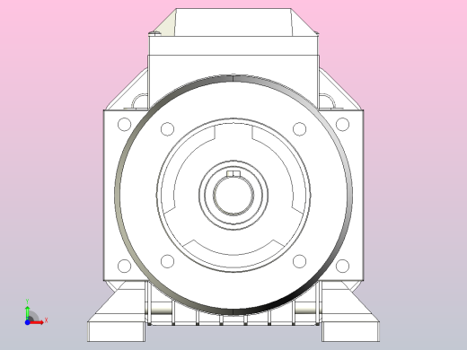 IM B34 H80-112(YE2、YE3)通用电机[YE2-90S-2-B34]前视缩略图