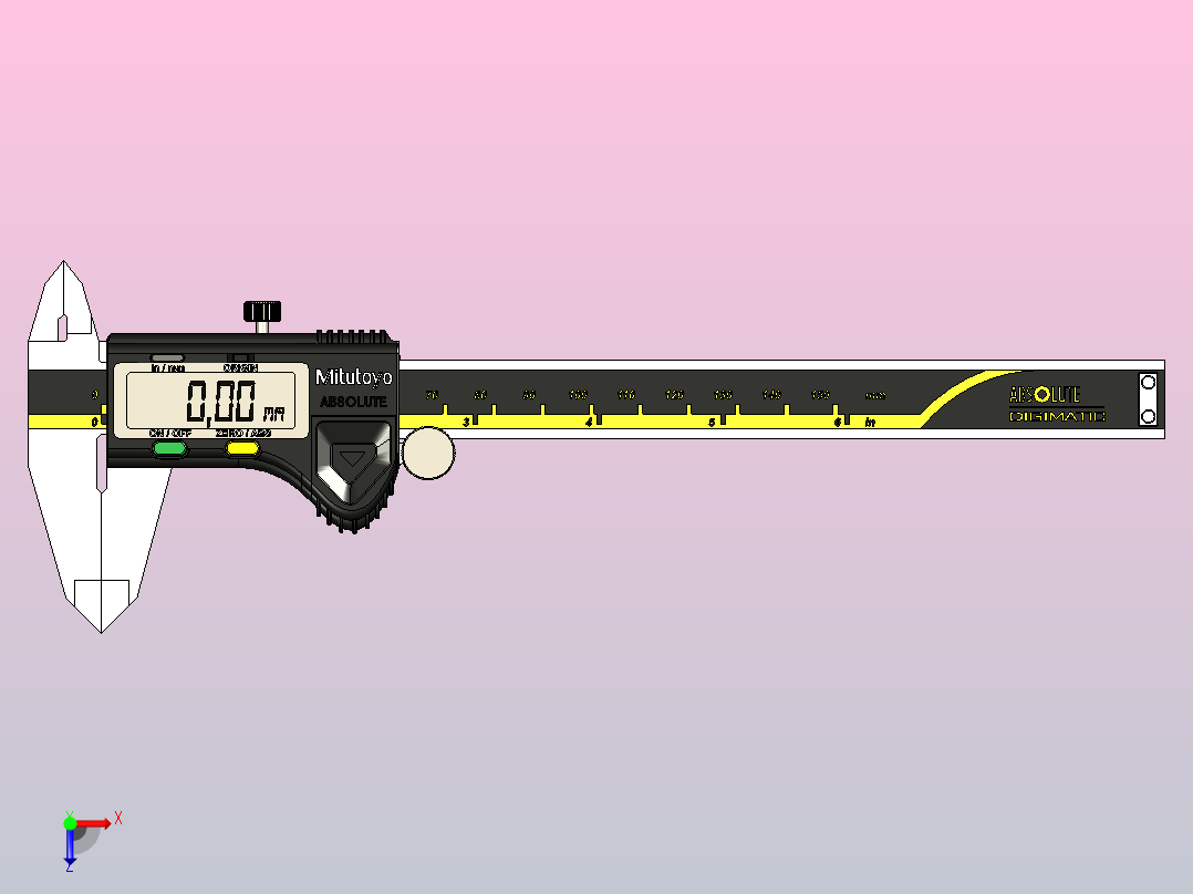 各种系列卡尺模型 (40)俯视图