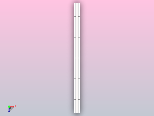 SBR16线性轨道800mm俯视缩略图