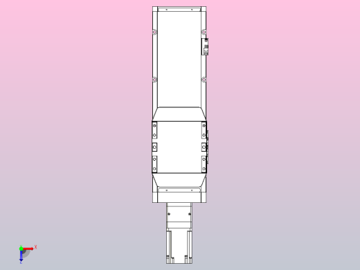滚珠丝杠直线轴内置导轨TPA-GCR-170-2510C-L300-M-M75-N3俯视缩略图