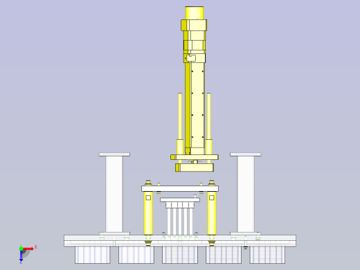 一款间距升降机3D模型俯视缩略图