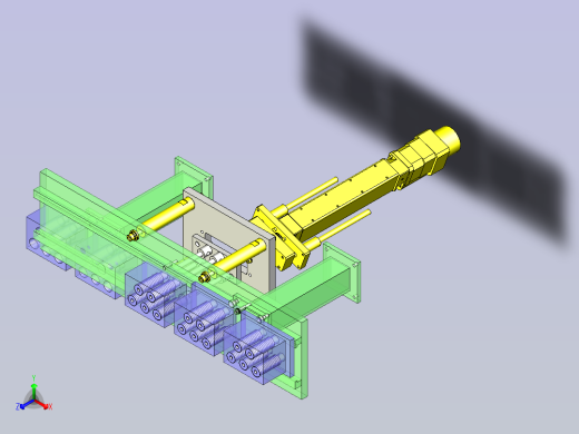 一款间距升降机3D模型正等轴测缩略图