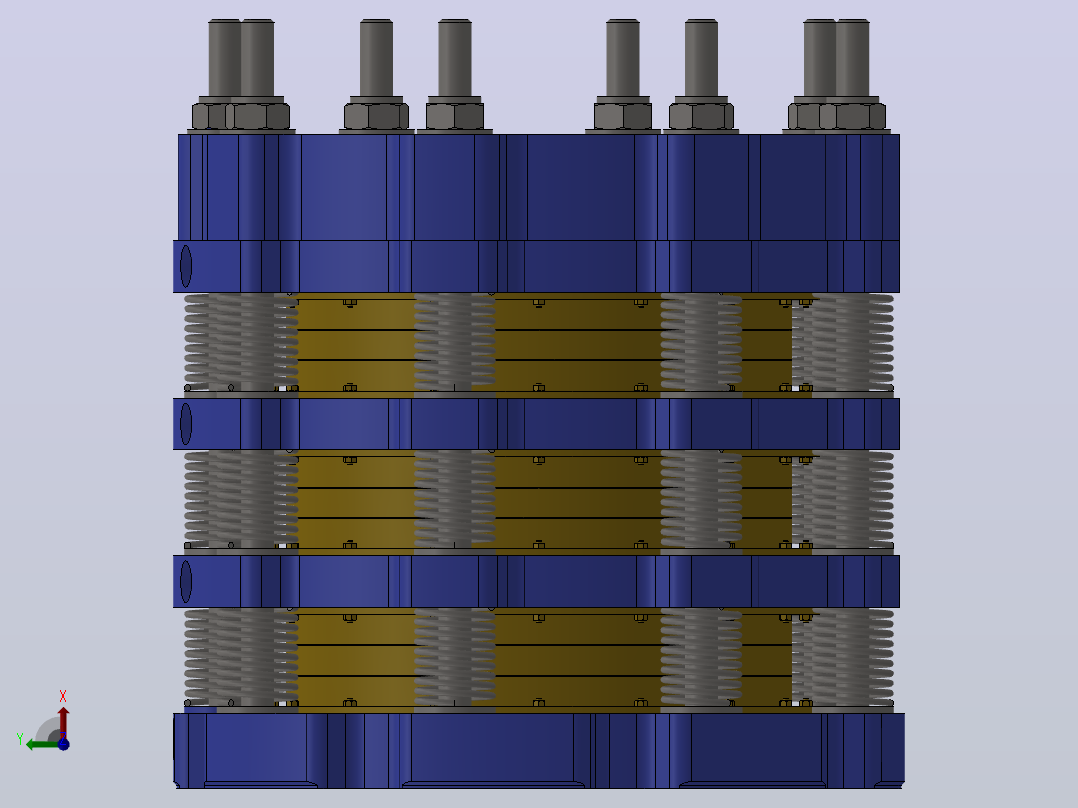 HSLP系统气动水冷盘式制动器_HSLP0803左视图