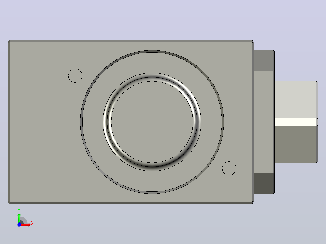 MKZD-HDA-C1气动缓冲挡停器前视图