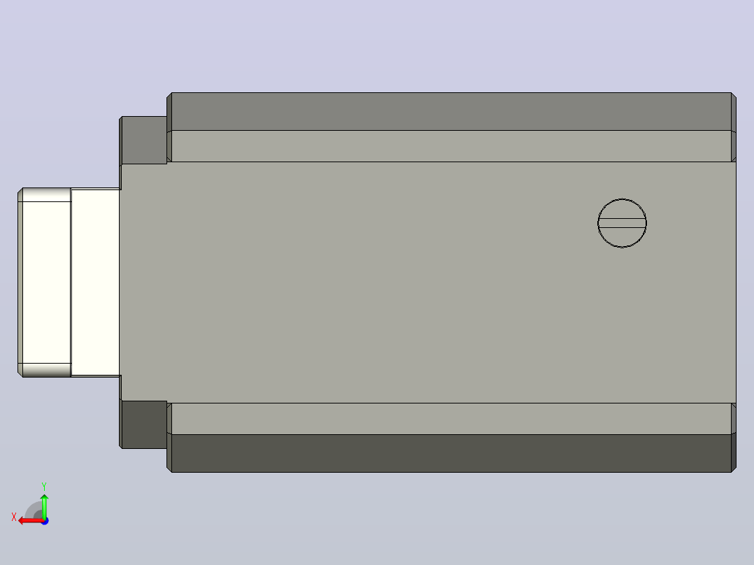 MKZD-HDA-C1气动缓冲挡停器后视图