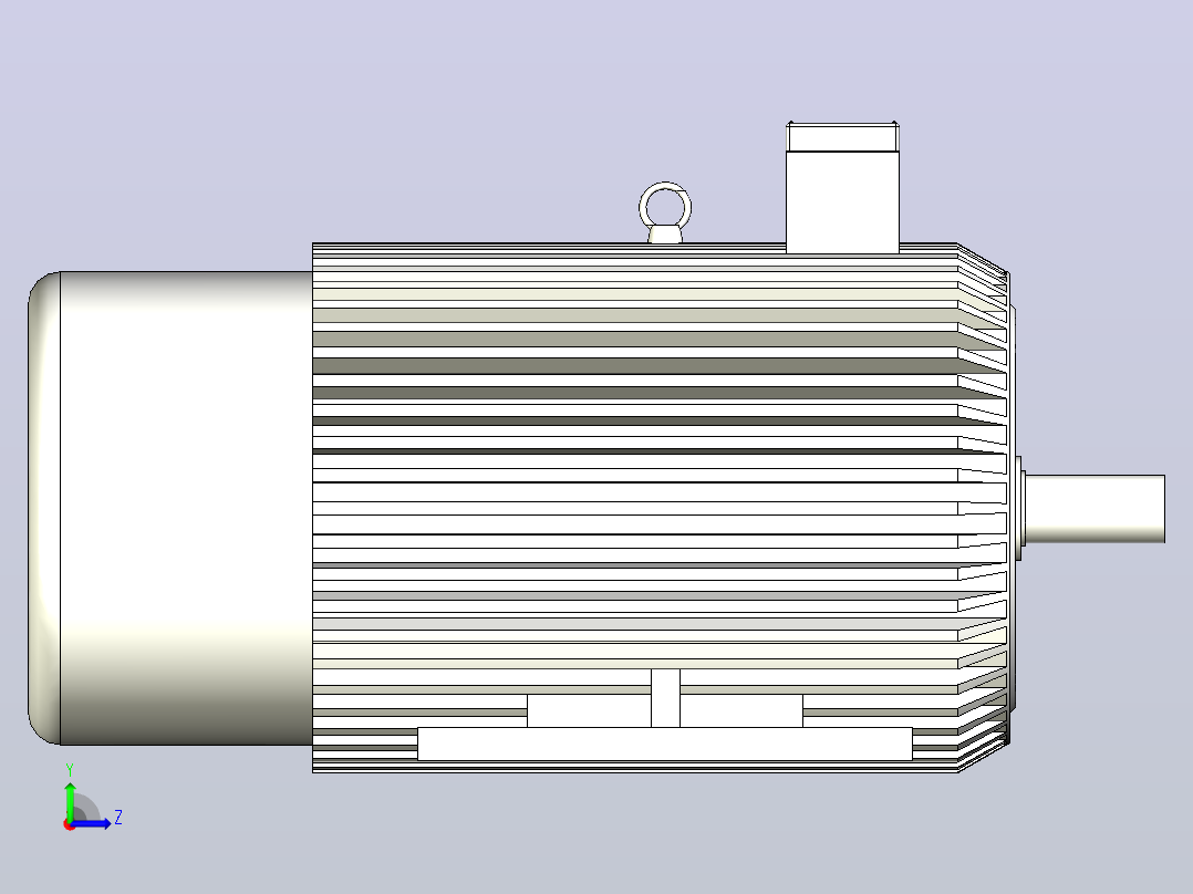 YEJ2、YDEJ2系列电磁制动三相异步电动机[YEJ2-200L-6]左视图