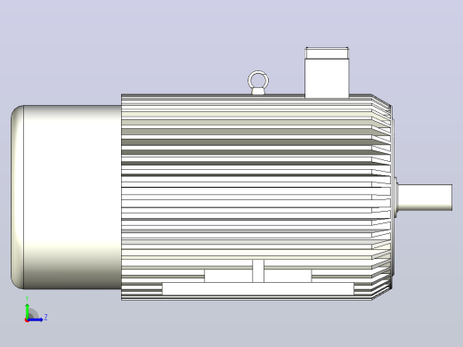 YEJ2、YDEJ2系列电磁制动三相异步电动机[YEJ2-200L-6]左视缩略图
