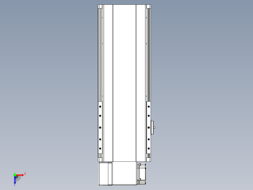 皮带直线轴半封闭可选导轨TPA-HNB-202D-140-L250-LP-Y-P75-N3俯视缩略图