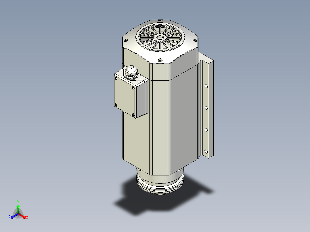 DJ110D-SCF30铝材精密锯切系列电主轴[DJ110D-03-4.0KW-SCF30]主视图