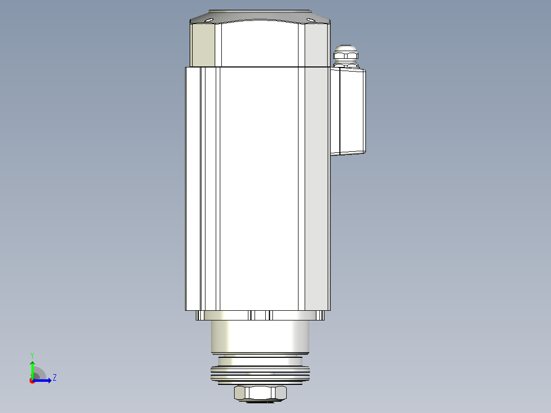 DJ110D-SCF30铝材精密锯切系列电主轴[DJ110D-03-4.0KW-SCF30]左视图