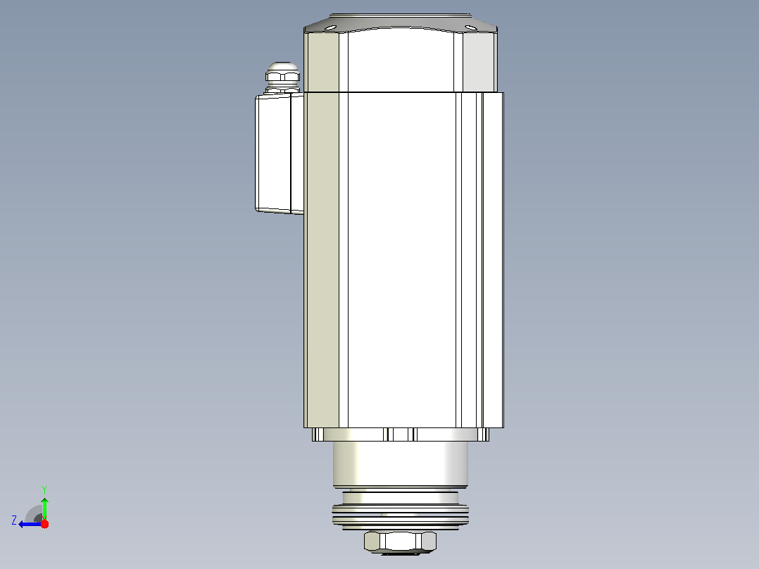 DJ110D-SCF30铝材精密锯切系列电主轴[DJ110D-03-4.0KW-SCF30]右视图