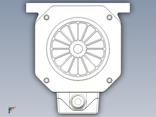 DJ110D-SCF30铝材精密锯切系列电主轴[DJ110D-03-4.0KW-SCF30]俯视缩略图