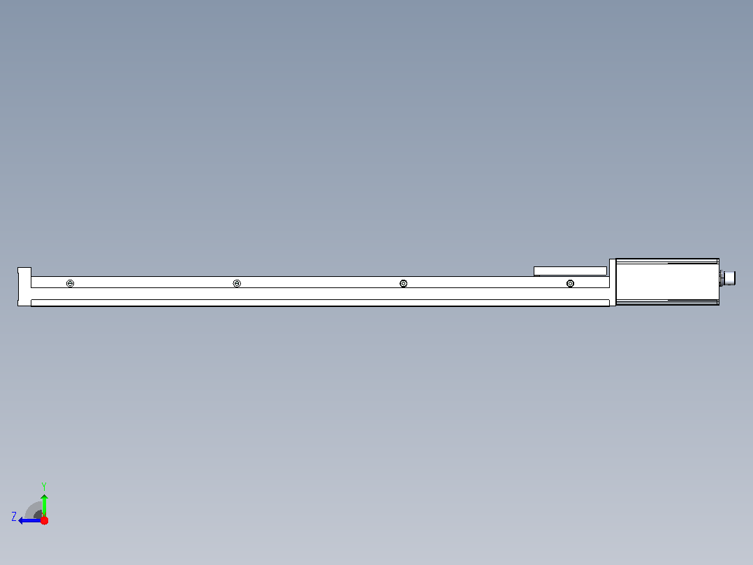扎伯线性执行器导轨X-LSQ450右视图