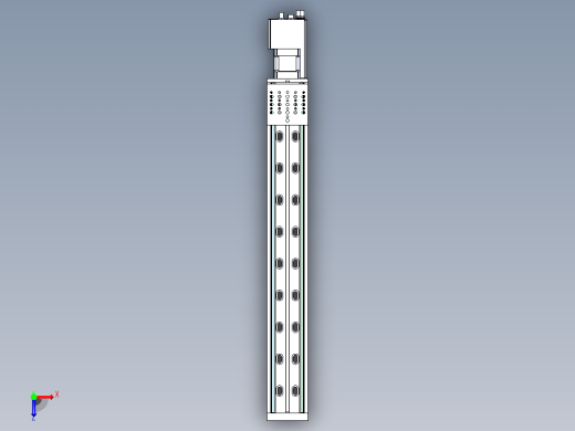 扎伯线性执行器导轨X-LSQ450俯视缩略图